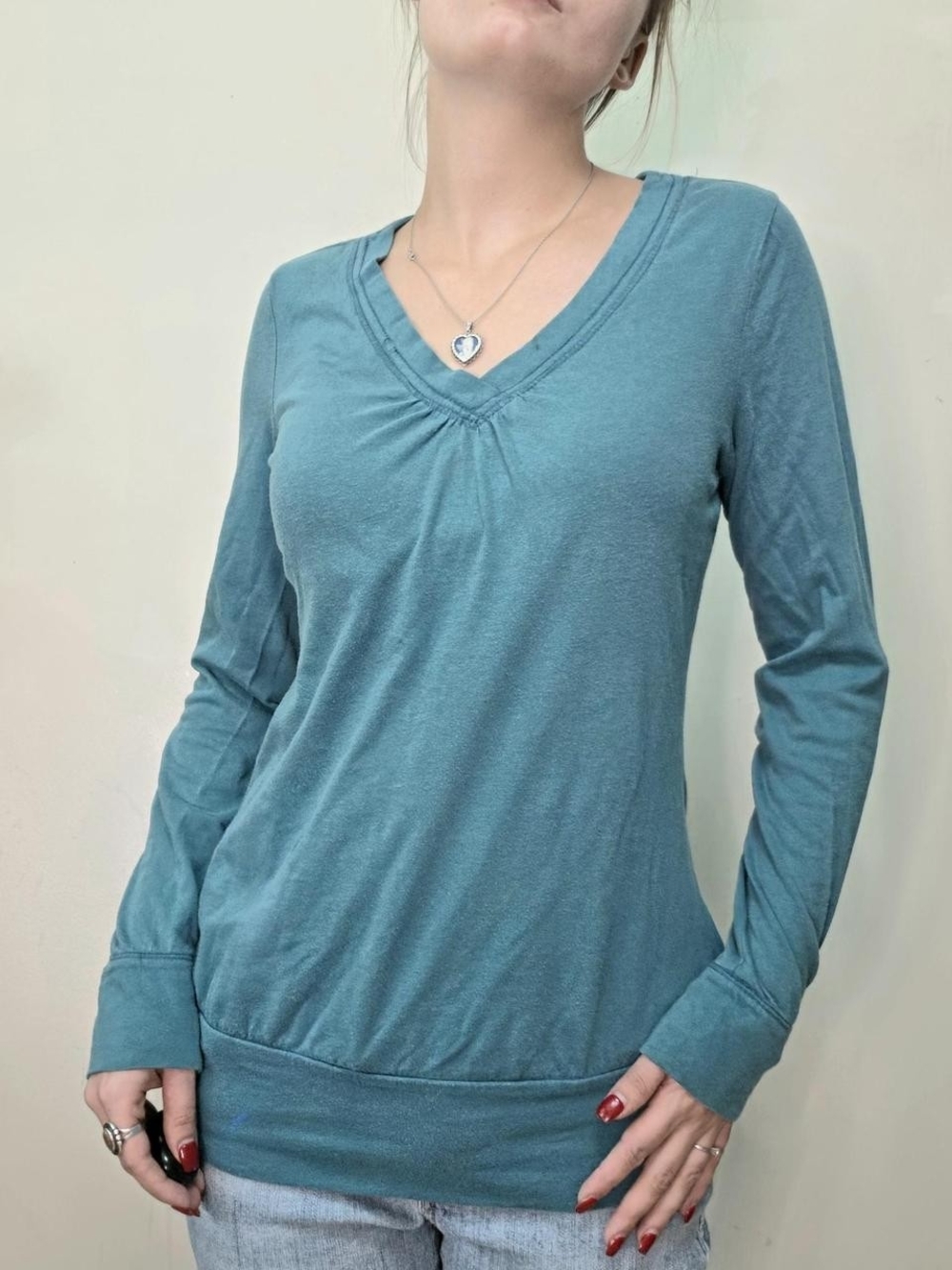 Y2K 2000s Mudd teal long sleeve shirt